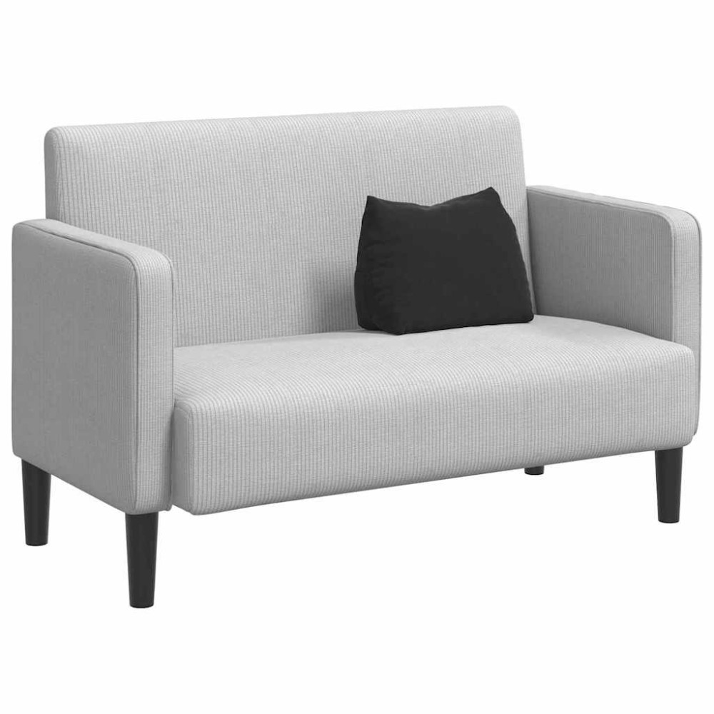 Produktbild för Ryggkudde Svart 45 x 20 x 35 cm Kordread tyg