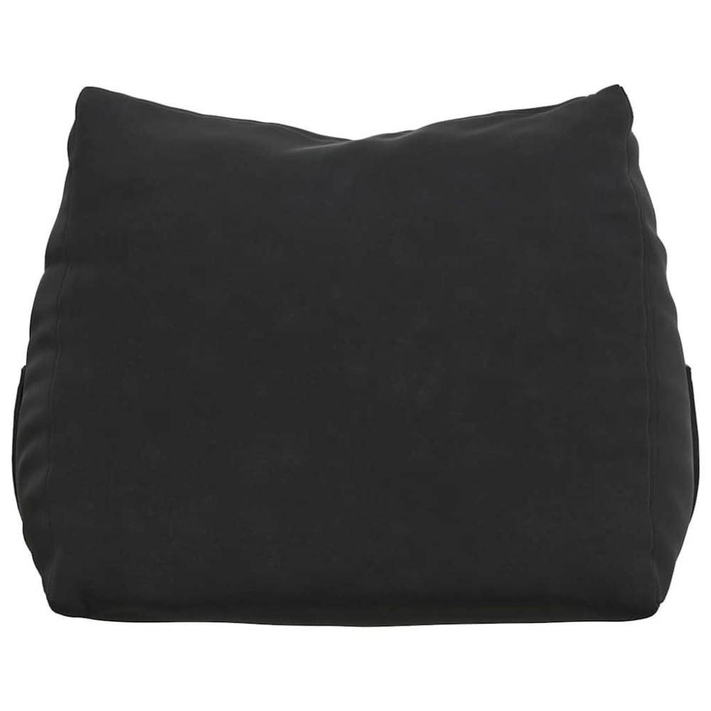 Produktbild för Ryggkudde Svart 45 x 20 x 35 cm Kordread tyg
