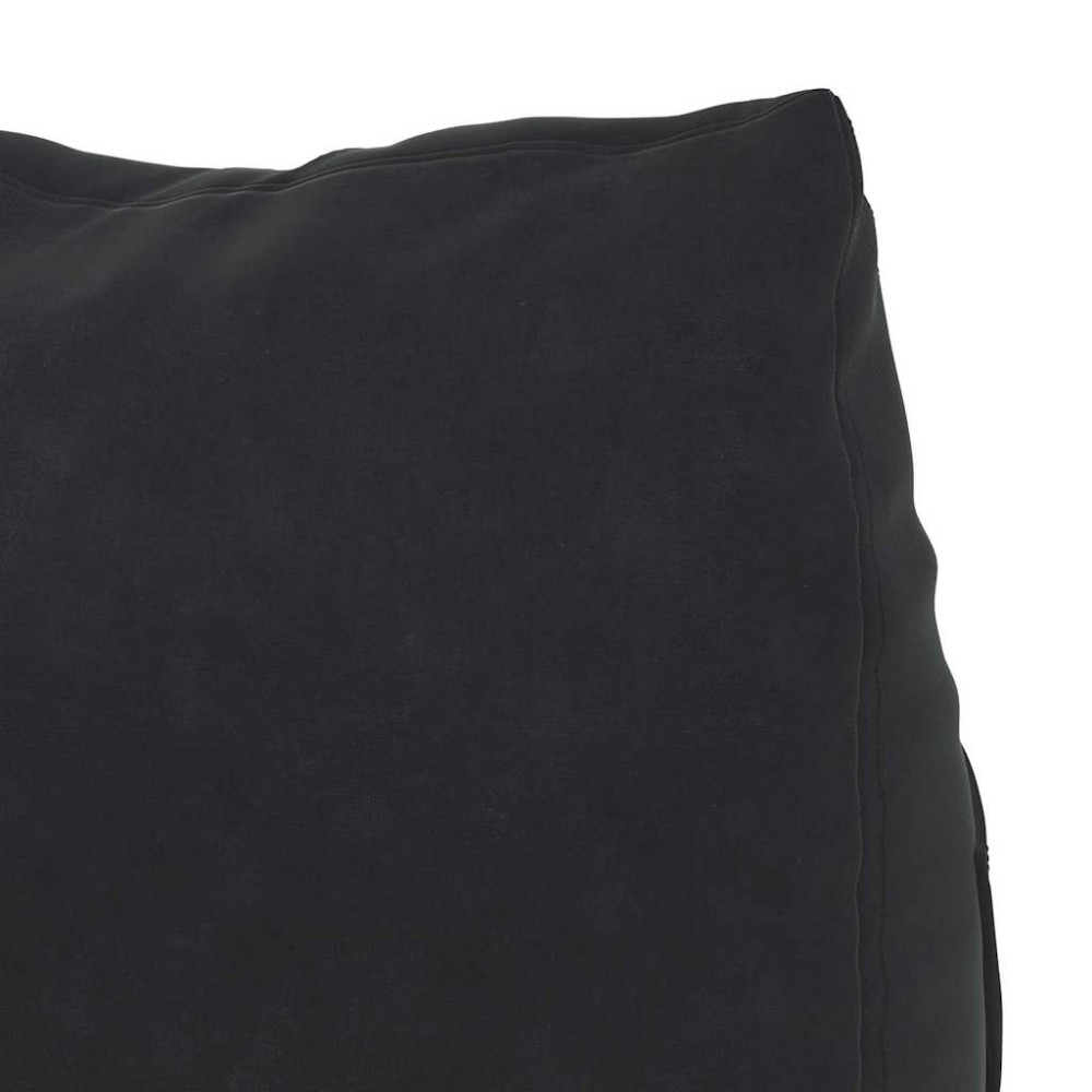 Produktbild för Ryggkudde Svart 45 x 20 x 35 cm Kordread tyg