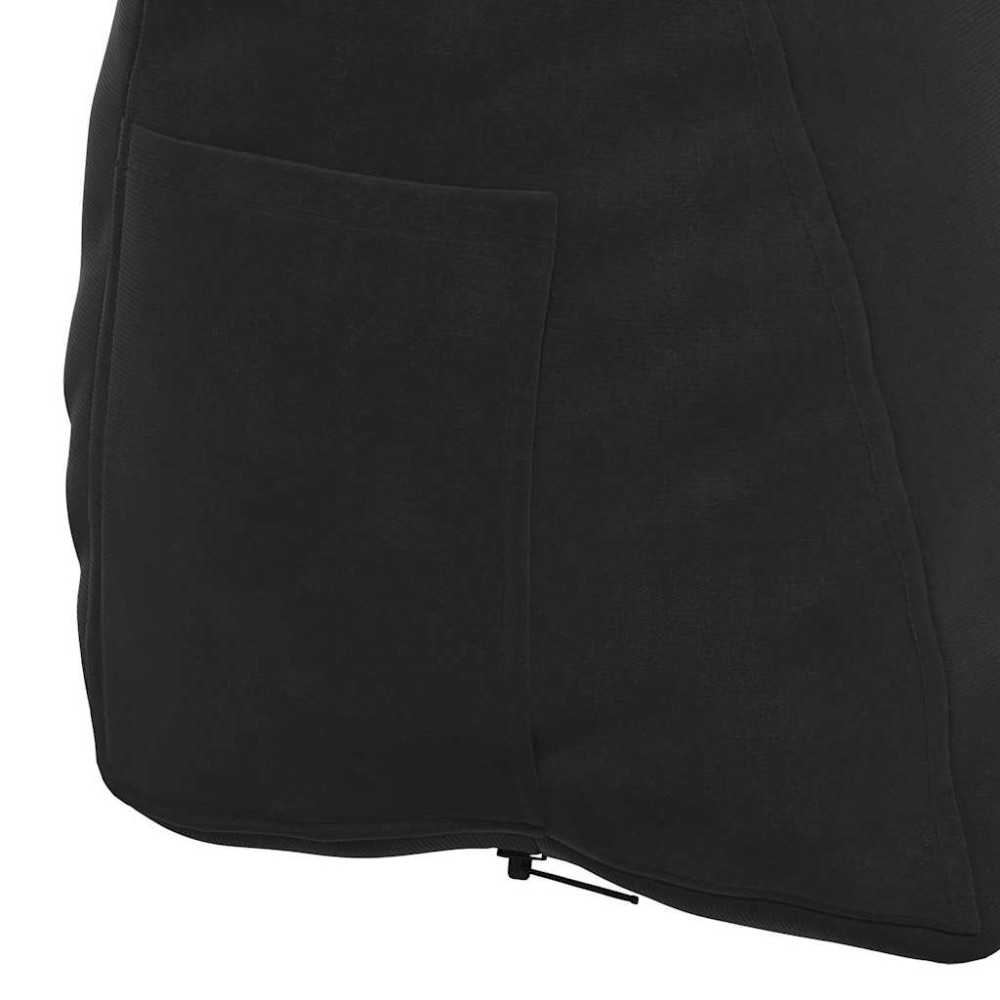 Produktbild för Ryggkudde Svart 45 x 20 x 35 cm Kordread tyg