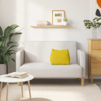 Produktbild för Ryggkudde Gul 45 x 20 x 35 cm Kordread tyg
