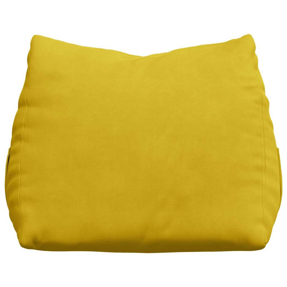 Produktbild för Ryggkudde Gul 45 x 20 x 35 cm Kordread tyg