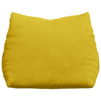 Produktbild för Ryggkudde Gul 45 x 20 x 35 cm Kordread tyg