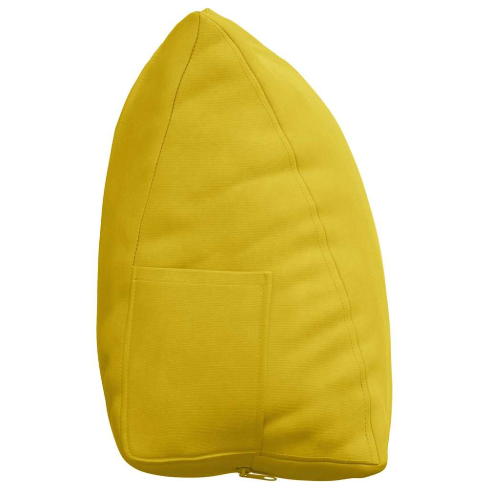 Produktbild för Ryggkudde Gul 45 x 20 x 35 cm Kordread tyg