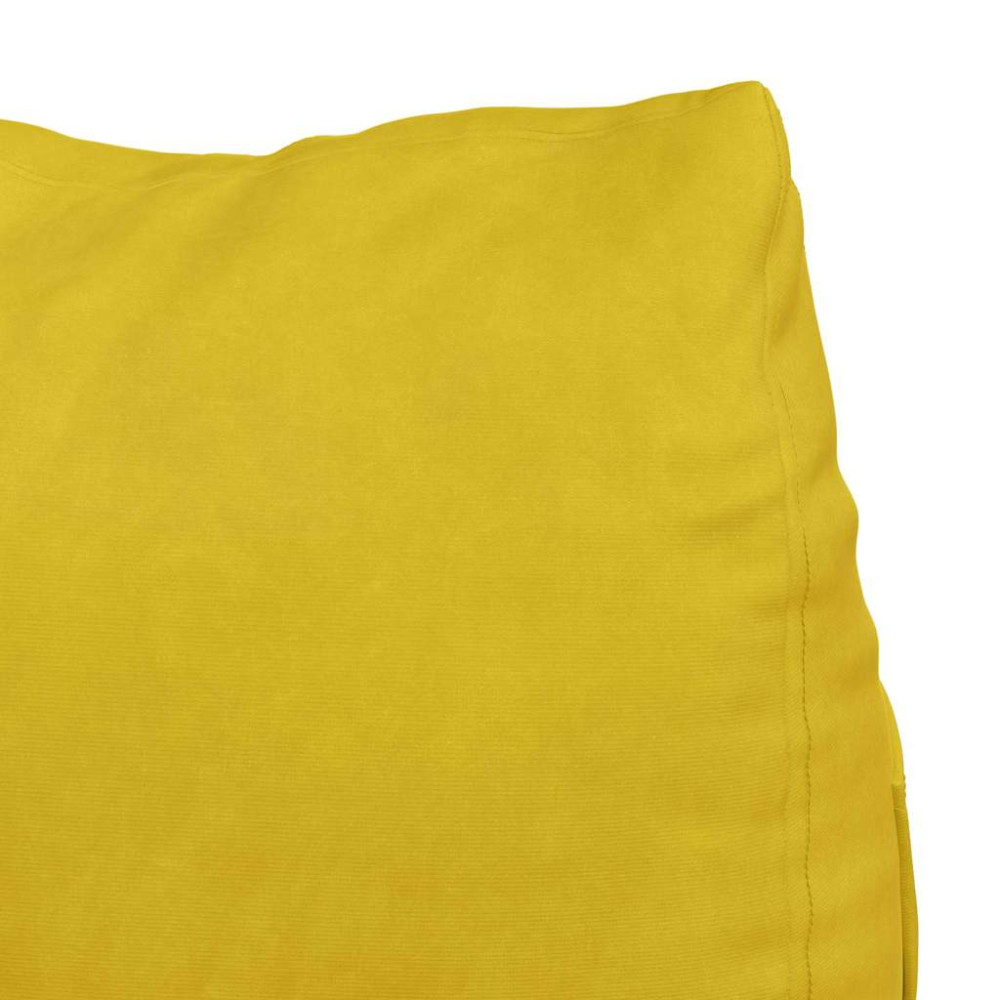 Produktbild för Ryggkudde Gul 45 x 20 x 35 cm Kordread tyg