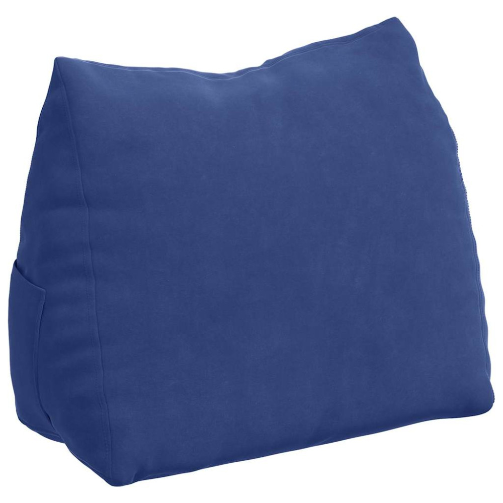 Produktbild för Ryggkudde Polisblå 45 x 20 x 35 cm Kordread tyg