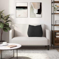 Produktbild för Ryggkudde Svart 60 x 20 x 50 cm tyg