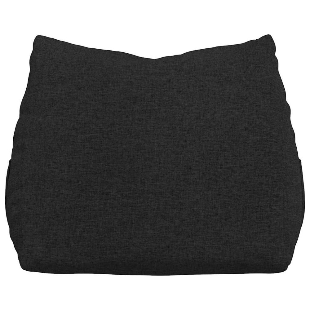 Produktbild för Ryggkudde Svart 60 x 20 x 50 cm tyg