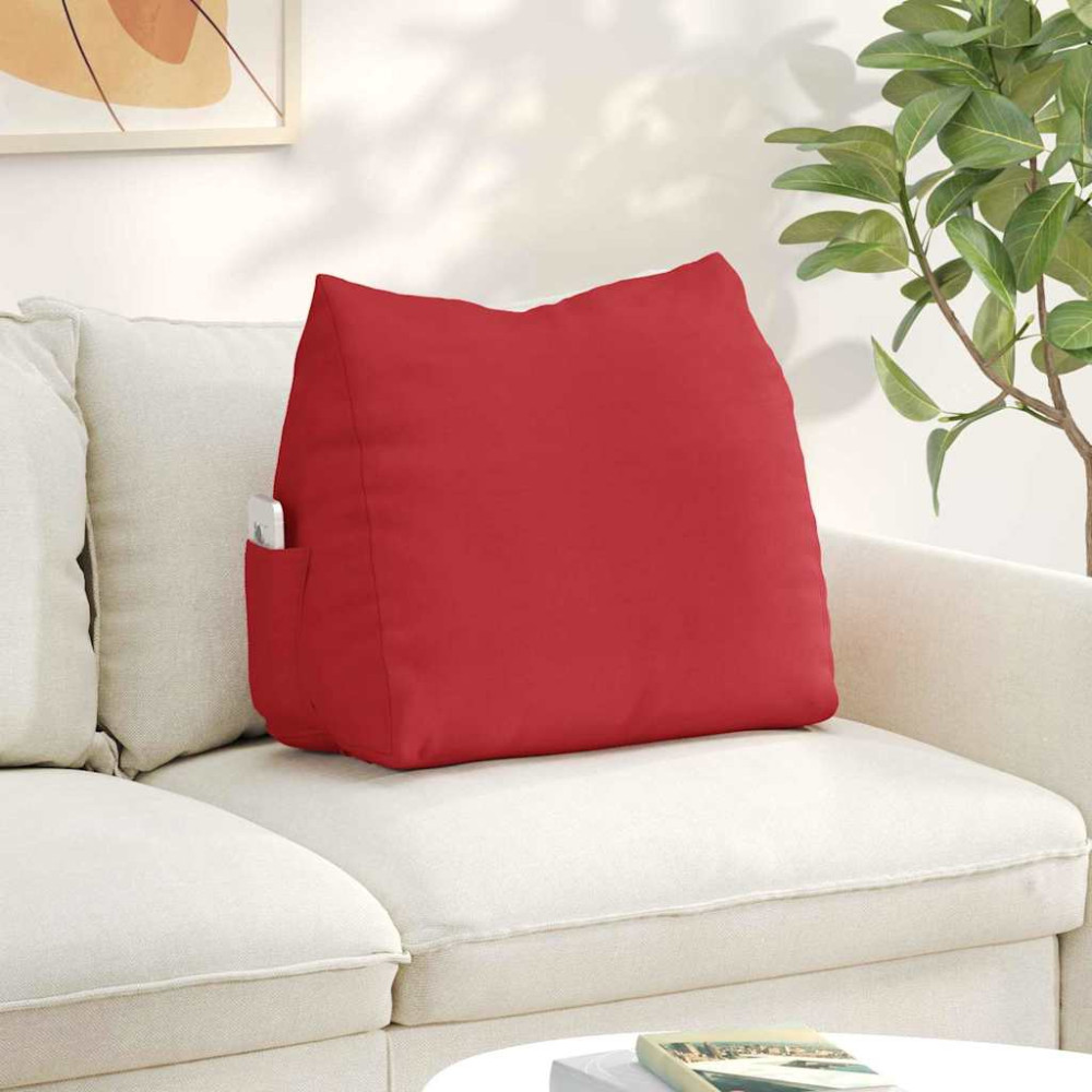 Produktbild för Ryggkudde Röd 60 x 20 x 50 cm tyg