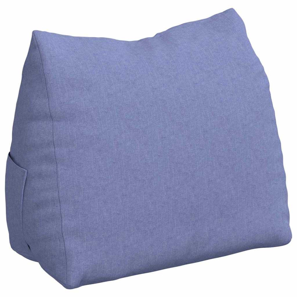 Produktbild för Ryggkudde Jeansblå 60 x 20 x 50 cm tyg