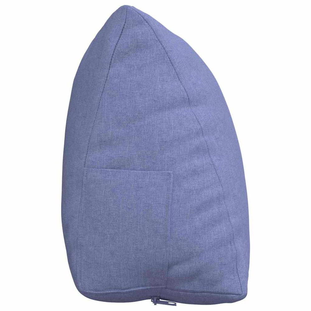 Produktbild för Ryggkudde Jeansblå 60 x 20 x 50 cm tyg