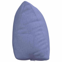 Produktbild för Ryggkudde Jeansblå 60 x 20 x 50 cm tyg