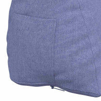 Produktbild för Ryggkudde Jeansblå 60 x 20 x 50 cm tyg