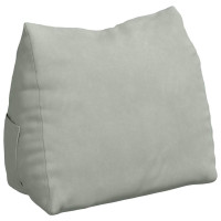 Produktbild för Ryggkudde Ljusgrå 60 x 20 x 50 cm Kordread tyg