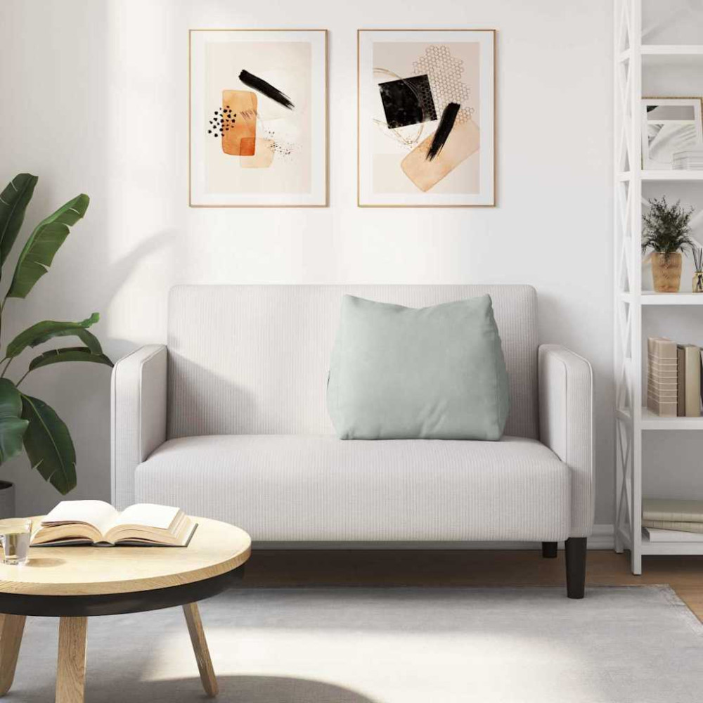 Produktbild för Ryggkudde Ljusgrå 60 x 20 x 50 cm Kordread tyg