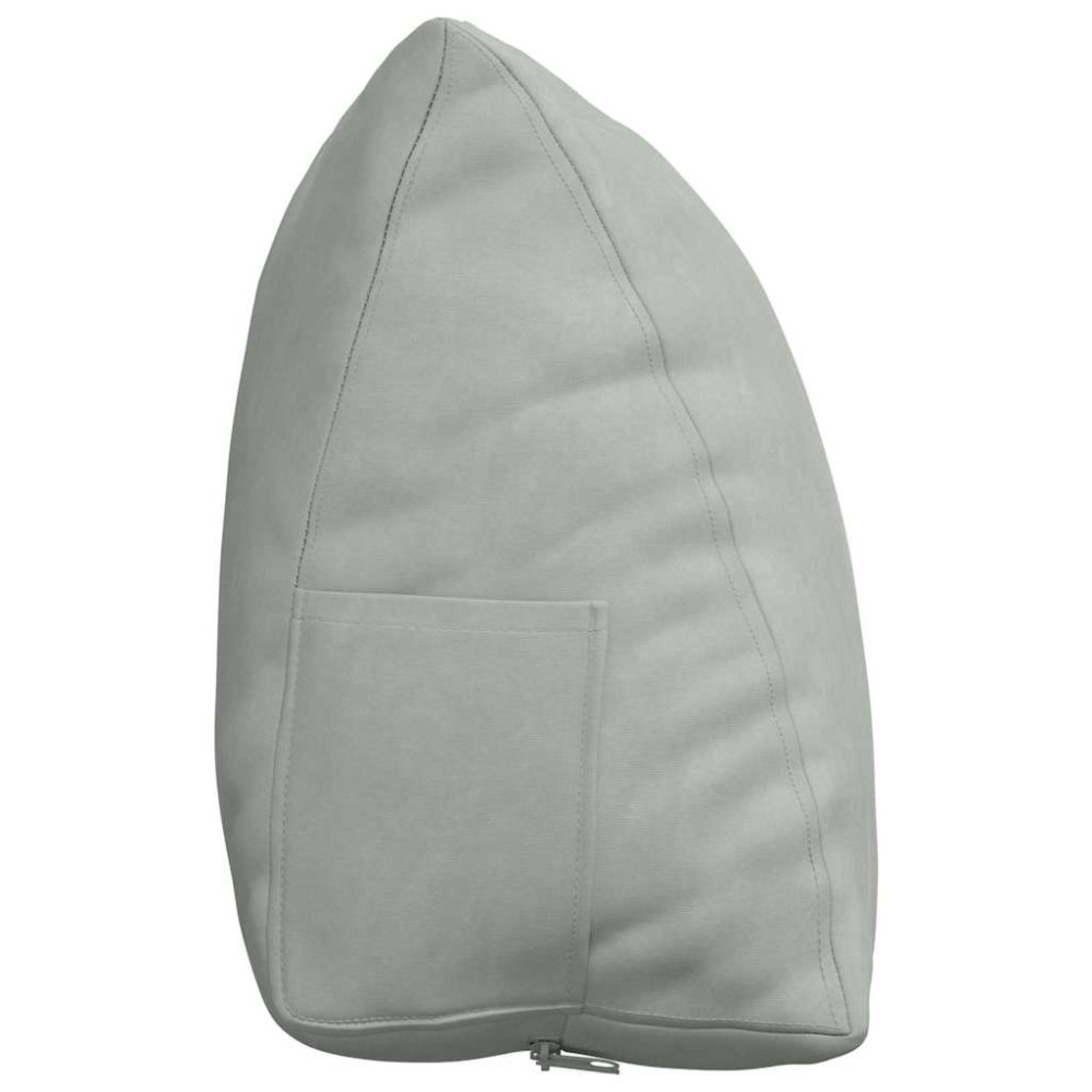 Produktbild för Ryggkudde Ljusgrå 60 x 20 x 50 cm Kordread tyg