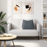 Produktbild för Ryggkudde Mörkgrå 60 x 20 x 50 cm Kordread tyg