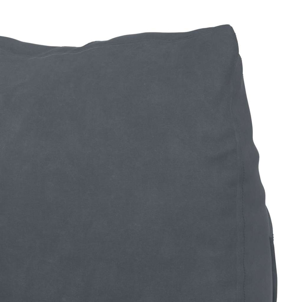 Produktbild för Ryggkudde Mörkgrå 60 x 20 x 50 cm Kordread tyg