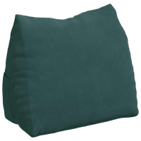 Produktbild för Ryggkudde Mörkgrön 60 x 20 x 50 cm Kordread tyg