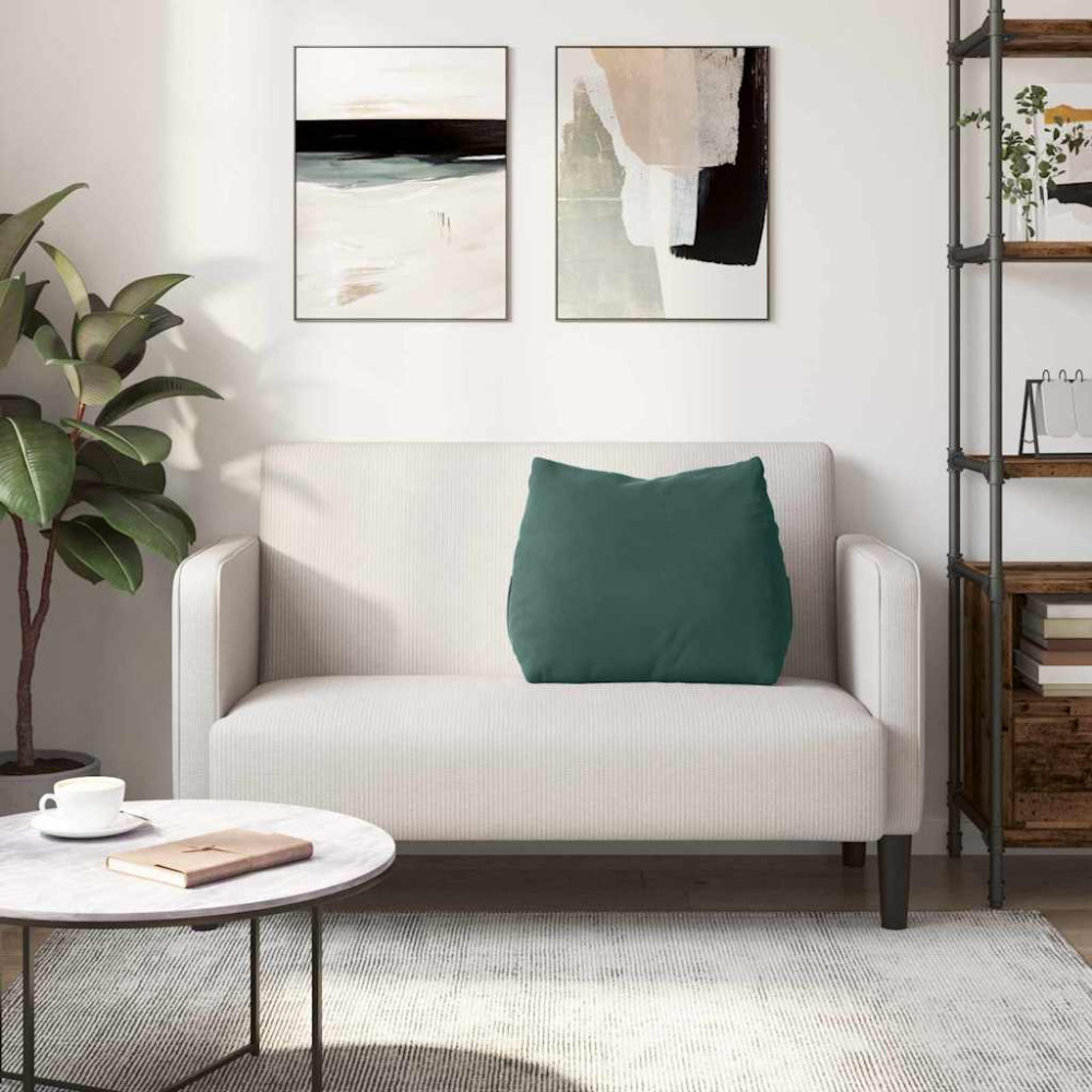 Produktbild för Ryggkudde Mörkgrön 60 x 20 x 50 cm Kordread tyg