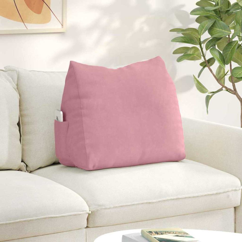 Produktbild för Ryggkudde Rosa 60 x 20 x 50 cm Kordread tyg