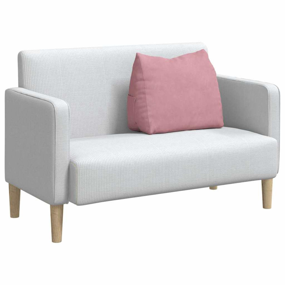 Produktbild för Ryggkudde Rosa 60 x 20 x 50 cm Kordread tyg