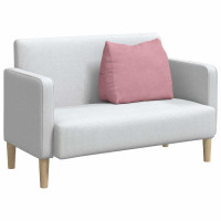 Produktbild för Ryggkudde Rosa 60 x 20 x 50 cm Kordread tyg