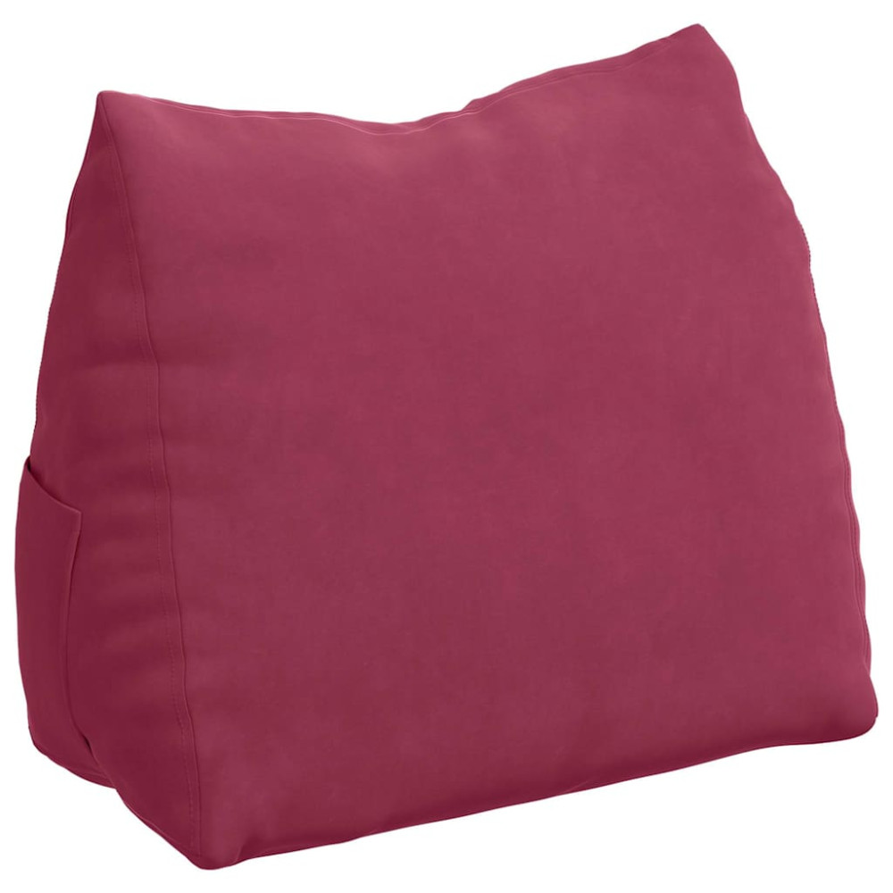 Produktbild för Ryggkudde Vinröd 60 x 20 x 50 cm Kordread tyg