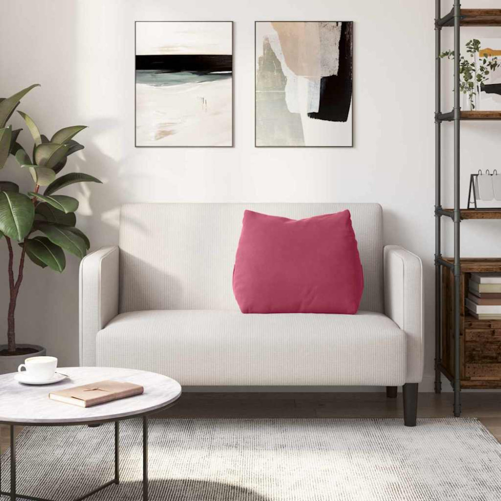 Produktbild för Ryggkudde Vinröd 60 x 20 x 50 cm Kordread tyg