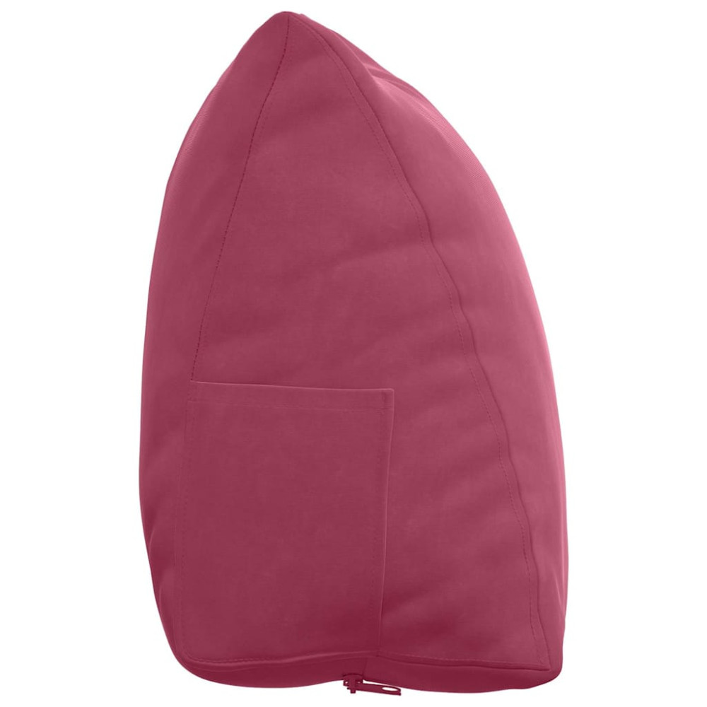 Produktbild för Ryggkudde Vinröd 60 x 20 x 50 cm Kordread tyg
