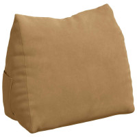 Produktbild för Ryggkudde Brun 60 x 20 x 50 cm Kordread tyg