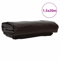 Produktbild för Presenning 650g / m² Brun 1,5 x 20 m Canvas med PVC-beläggning