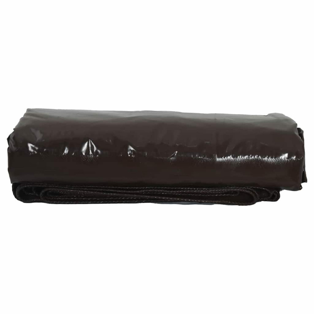 Produktbild för Presenning 650g / m² Brun 1,5 x 2,5 m Canvas med PVC-beläggning