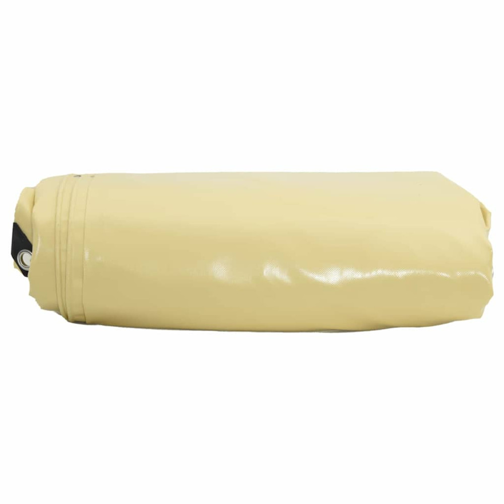 Produktbild för Presenning 650g / m² Beige 3,5 x 5 m Canvas med PVC-beläggning