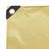 Produktbild för Presenning 650g / m² Beige 1,5 x 2,5 m Canvas med PVC-beläggning
