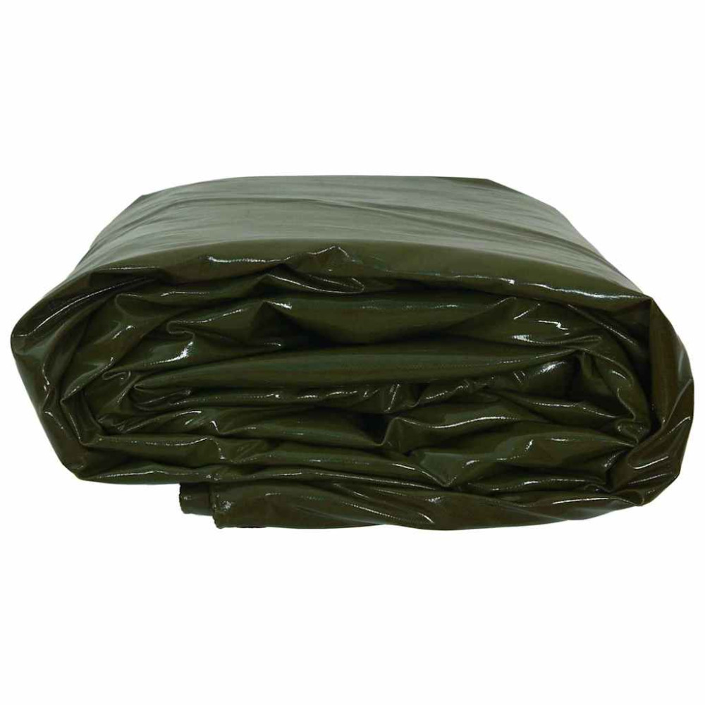 Produktbild för Presenning 650g / m² Olivgrön 2 x 3 m Canvas med PVC-beläggning