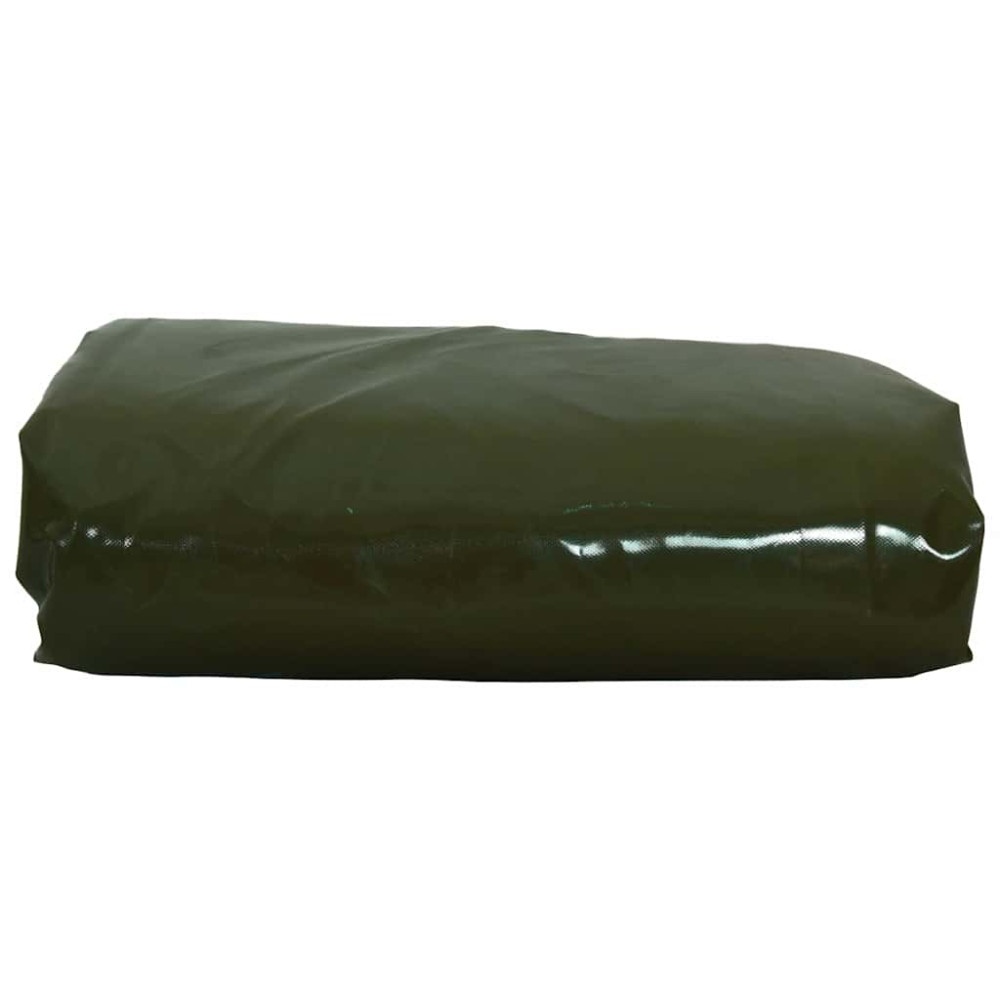 Produktbild för Presenning 650g / m² Olivgrön 5 x 6 m Canvas med PVC-beläggning
