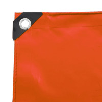 Produktbild för Presenning 650g / m² Orange 4 x 7 m Canvas med PVC-beläggning