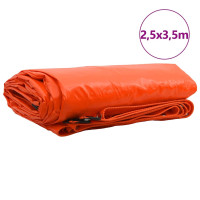 Produktbild för Presenning 650g / m² Orange 2,5 x 3,5 m Canvas med PVC-beläggning