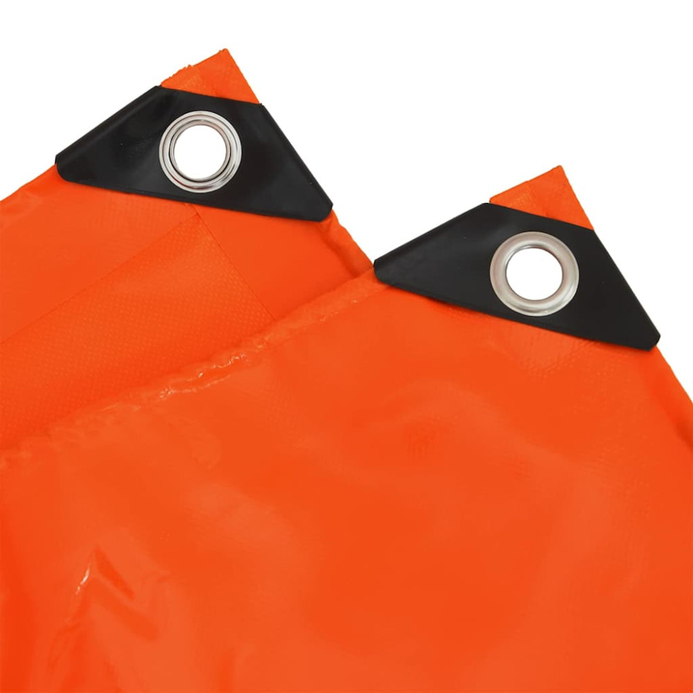 Produktbild för Presenning 650g / m² Orange 2,5 x 4,5 m Canvas med PVC-beläggning
