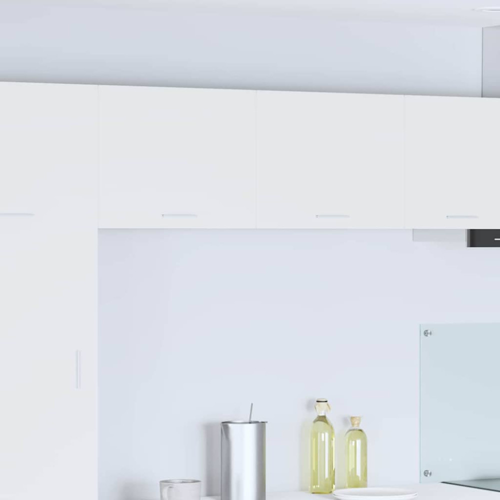 Produktbild för Hängande skåp 2 pcs Vit 50 x 31 x 40 cm Konstruerat trä