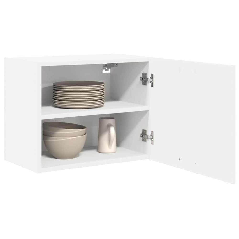 Produktbild för Hängande skåp 2 pcs Vit 50 x 31 x 40 cm Konstruerat trä