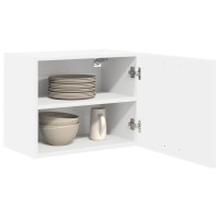 Produktbild för Hängande skåp 2 pcs Vit 50 x 31 x 40 cm Konstruerat trä