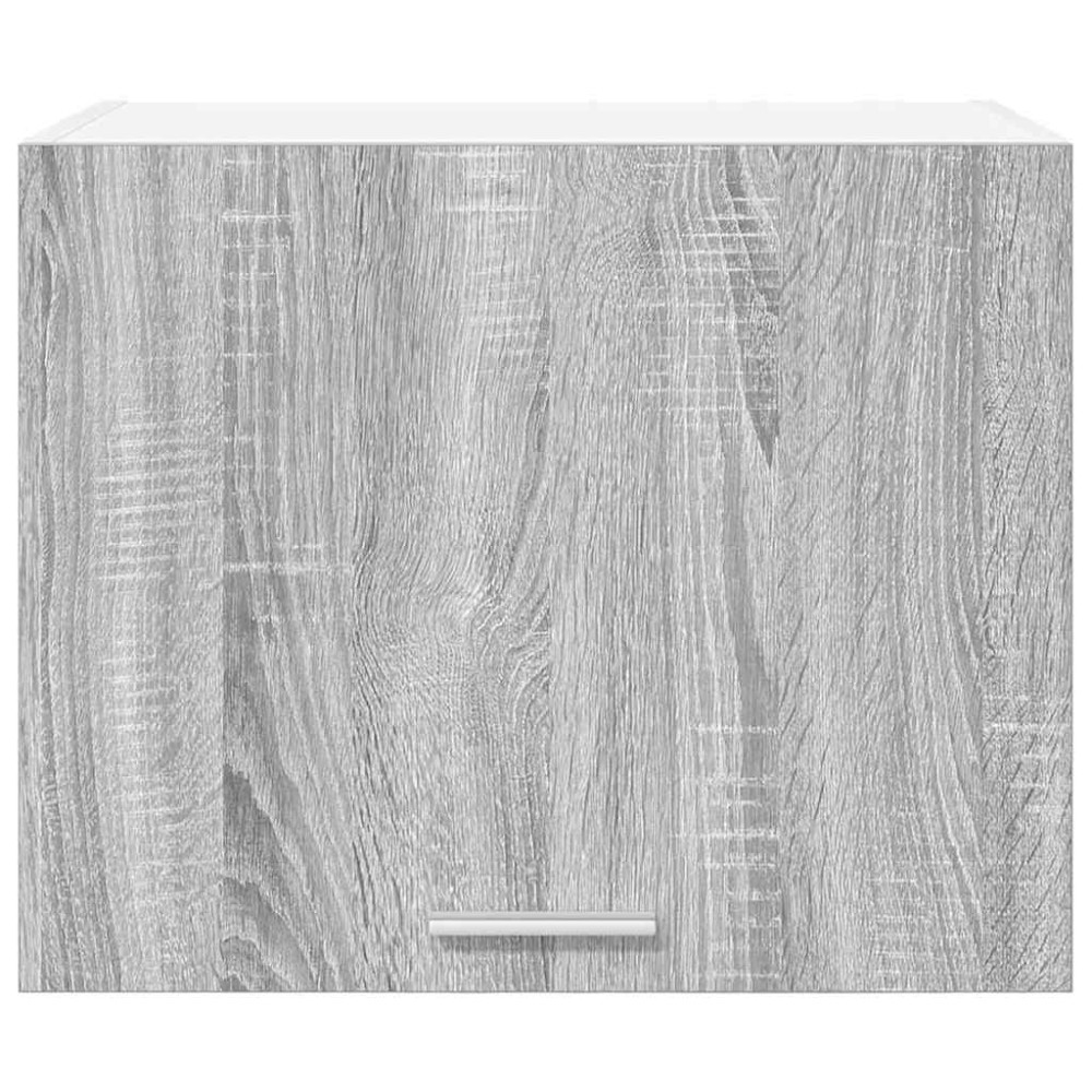 Produktbild för Hängande skåp med dörr 2 pcs Grå Sonoma och vit 50 x 31 x 40 cm
