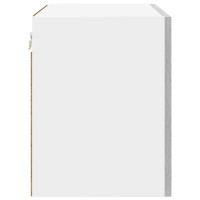 Produktbild för Hängande skåp med dörr 2 pcs Grå Sonoma och vit 50 x 31 x 40 cm