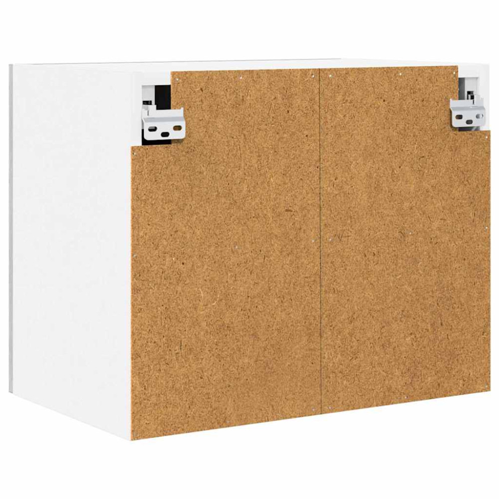 Produktbild för Hängande skåp med dörr 2 pcs Grå Sonoma och vit 50 x 31 x 40 cm