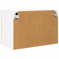 Produktbild för Hängande skåp med dörr 2 pcs Sonoma ek och vit 60 x 31 x 40 cm