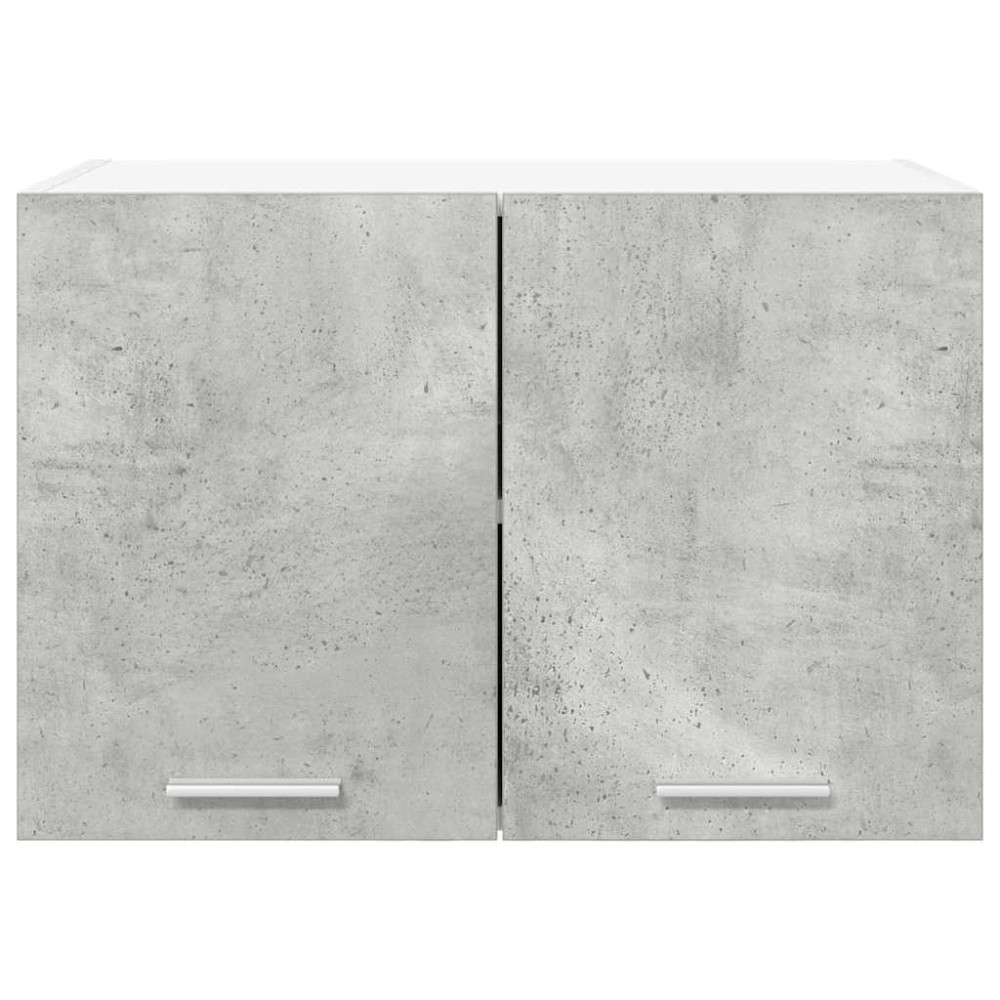 Produktbild för Hängande skåp med dörr 2 pcs Betonggrå och vit 60 x 31 x 40 cm