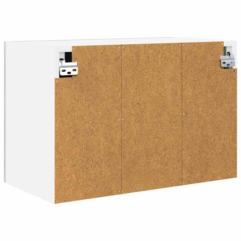 Produktbild för Hängande skåp med dörr 2 pcs Grå Sonoma och vit 60 x 31 x 40 cm