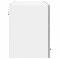 Produktbild för Hängande skåp med dörr 2 pcs Grå Sonoma och vit 60 x 31 x 40 cm